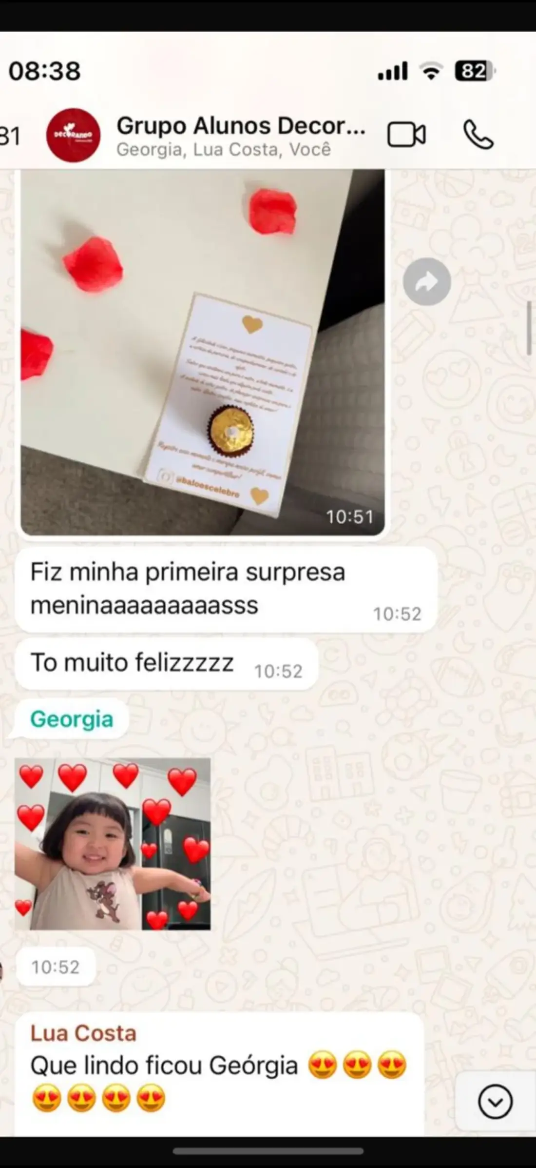 Depoimento de aluna 1